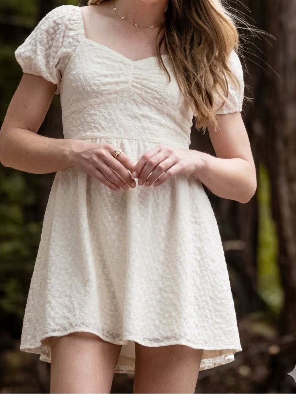 ivory mini dress from Altar'd State